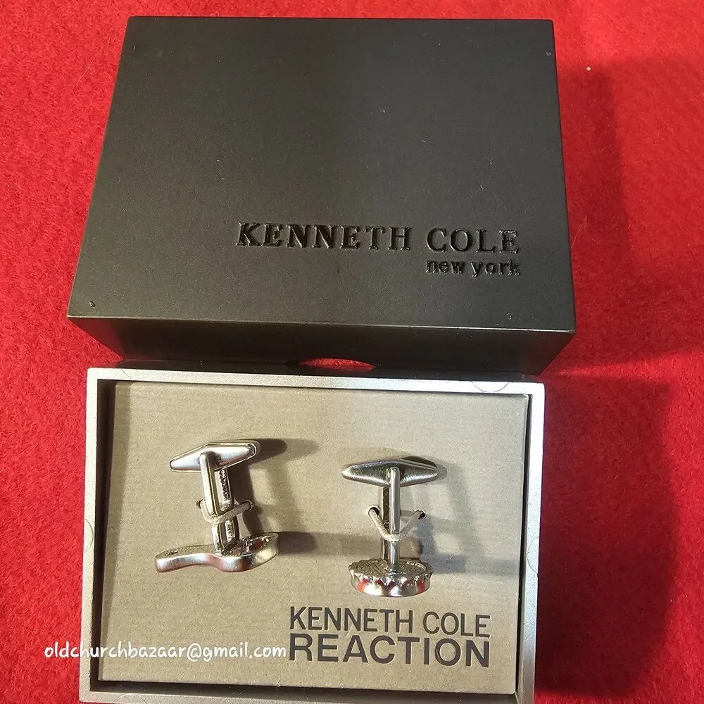 Kenneth Cole REACTION Cuff Links, silvertone - Bottle Opener & Cap